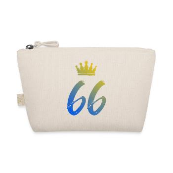 66 Zahl Krone - Bio-Täschchen - Natur - Vorne