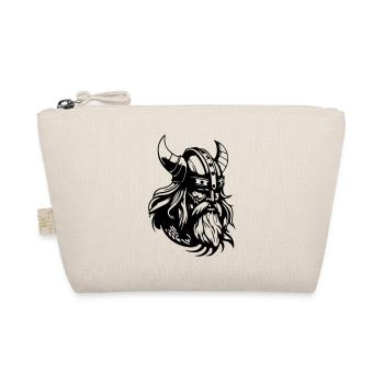 Viking Helmet Warrior Valhalla - Organic Pouch - nature - Front