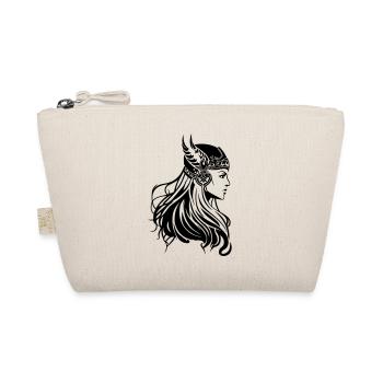 Viking Woman Warrior Viking - Organic Pouch - nature - Front