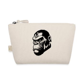 Gorilla Kopf - Bio-Täschchen - Natur - Vorne