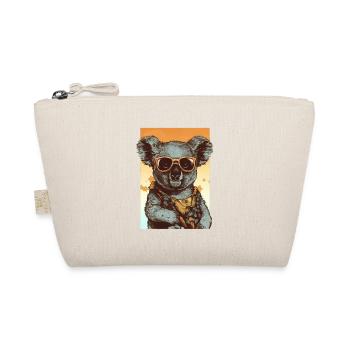 Cool koala with sunglasses and Hawaiian shirt - Organic Pouch - nature - Front