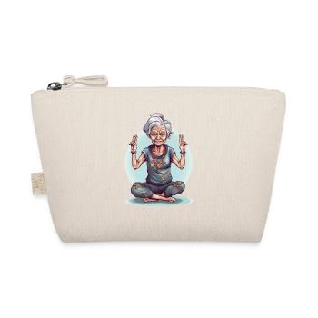 Cool Yoga Granny - Meditation in the Prime Age - Organic Pouch - nature - Front