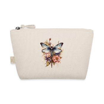 Dragonfly with butterfly wings watercolor artwork - Organic Pouch - nature - Front