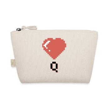 Heart queen - Organic Pouch - nature - Front
