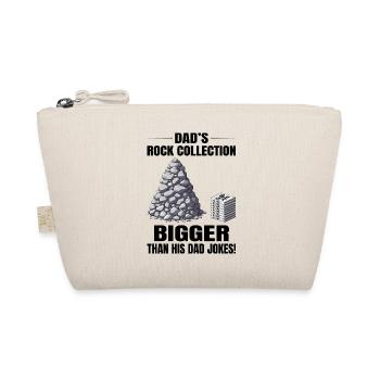 Bergfelsen Sammeln Papa Sammler Humorvoll - Bio-Täschchen - Natur - Vorne