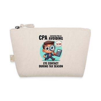 CPA: Number Ninja Dodging Augenkontakt Buchhalter - Bio-Täschchen - Natur - Vorne