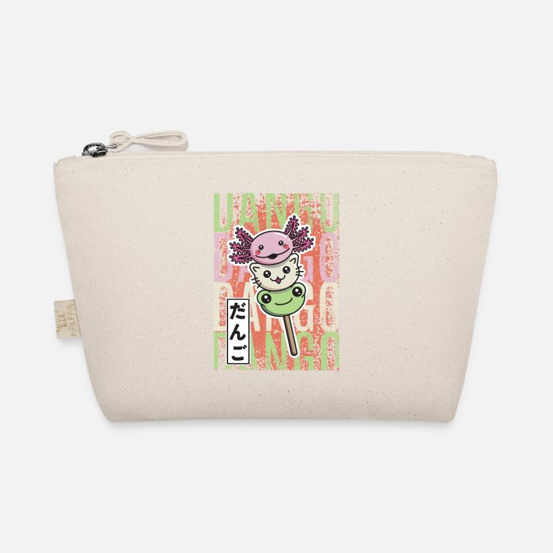 Dango Kawaii axolotl cat frog - Organic Pouch - nature
