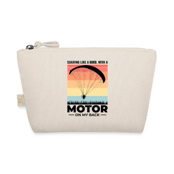 Paramotor Pilot Paramotoring Powered Paraglider - Organic Pouch - nature - Front