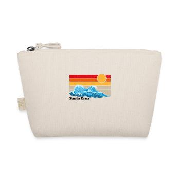 Santa Cruz Waves Gift Retro Vintage Old - Organic Pouch - nature - Front