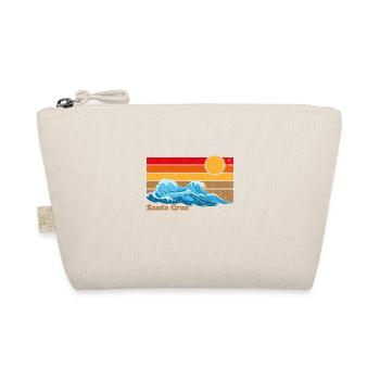 Santa Cruz Waves Gift Retro Vintage Old - Organic Pouch - nature - Front