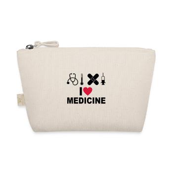 I love medicine - Organic Pouch - nature - Front