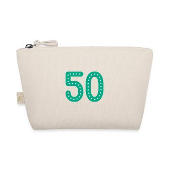 50 ANS. 50e ANNIVERSAIRE. ANNIVERSAIRE 50 ANS. 50 - Trousse biologique - nature - Devant