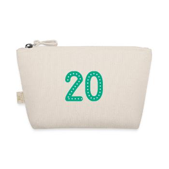 20 ANS. 20e ANNIVERSAIRE. ANNIVERSAIRE 20 ANS. 20 - Trousse biologique - nature - Devant