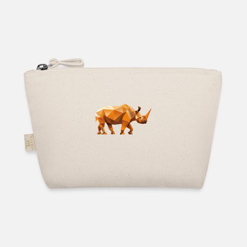 Conception du logo Rhino Low Poly Trousse biologique