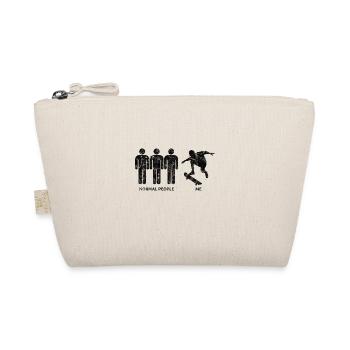 Skateboarder Skateboard Skater Skate Skateing - Organic Pouch - nature - Front