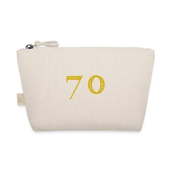 70 JAHRE. 70-jähriges JUBILÄUM. JUBILÄUM 70 JAHRE. 70 - Bio-Täschchen - Natur - Vorne