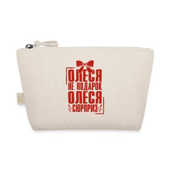 Olesia saying in Russian Russia outfit for - Organic Pouch - nature - Front