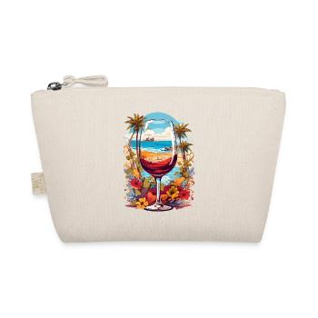 Beach wine glass - Organic Pouch - nature - Front