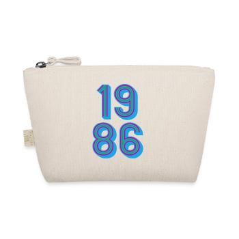 1986 Year of birth | Colors changeable - Organic Pouch - nature - Front