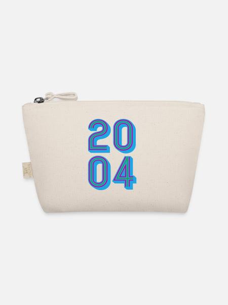 2004 Year of birth | Colors can be changed - Organic Pouch - nature - Front