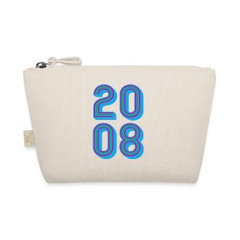 2008 Year of birth | Colors can be changed - Organic Pouch - nature - Front