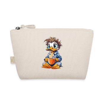 Morning grouch duck with coffee - Organic Pouch - nature - Front