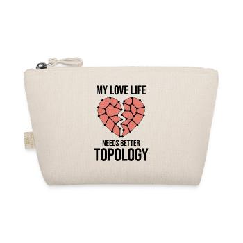 GIS Topology Data Clean Up Geo Love Humor - Organic Pouch - nature - Front