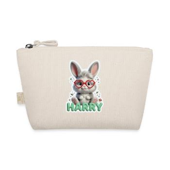 Kuschelkaninchen mit Herzbrille Harry - Bio-Täschchen - Natur - Vorne