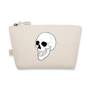 SKULL SKULL SKELETON SKULL DEAD GRAVE HALLOWEEN - Organic Pouch - nature - Front