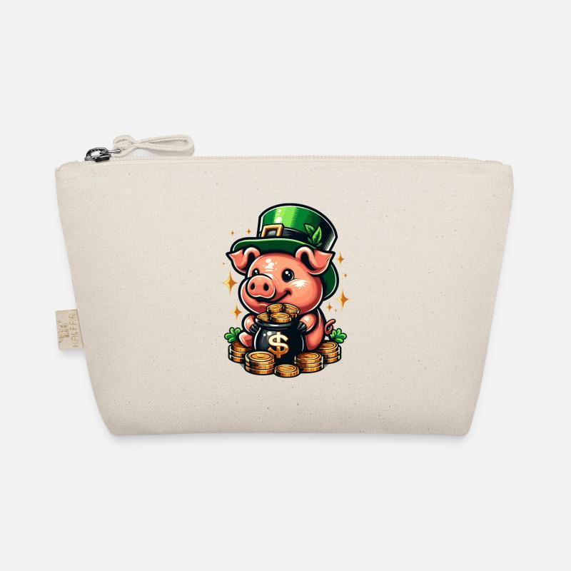 COCHON CHANCEUX JACKPOT ARGENT RICHE PROSPÉRITÉ VERT Trousse biologique