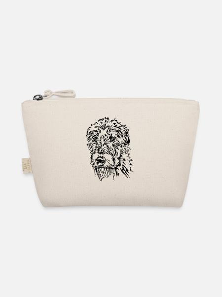 IRISH WOLFHOUND Irischer Wolfshund Wilsigns Hunde - Bio-Täschchen - Natur - Vorne