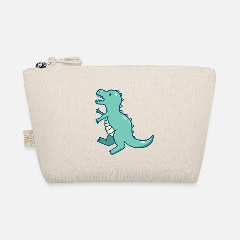 Petit dinosaure mignon bleu T-Rex Trousse biologique