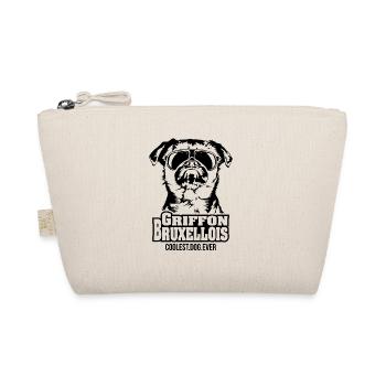 GRIFFON BRUXELLOIS coolest dog ever dog saying - Organic Pouch - nature - Front