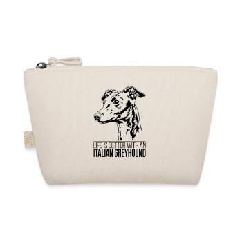 LÉVRIER ITALIEN La vie est meilleure Chiens Wilsigns - Trousse biologique - nature - Devant
