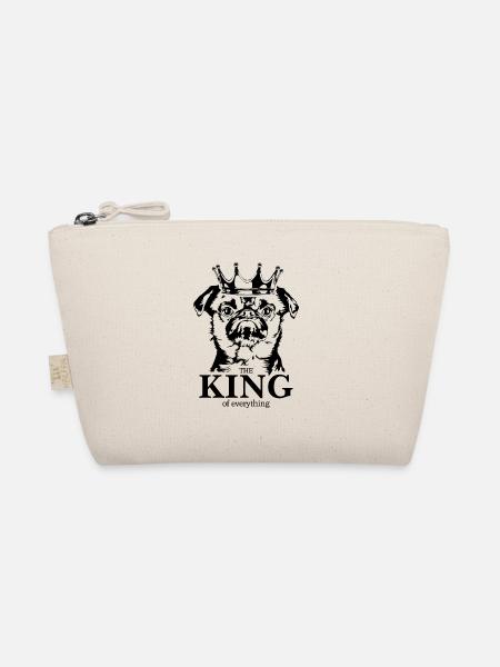 Petit Brabancon King of everything Spruch Wilsigns - Bio-Täschchen - Natur - Vorne
