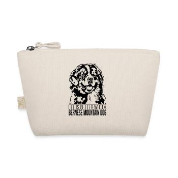 Bernese Mountain Dog life is better Dogs Wilsigns - Organic Pouch - nature - Front