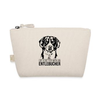 Entlebucher Mountain Dog life is better Wilsigns - Organic Pouch - nature - Front