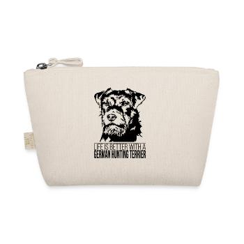 German Hunting Terrier life is better Wilsigns - Bio-Täschchen - Natur - Vorne