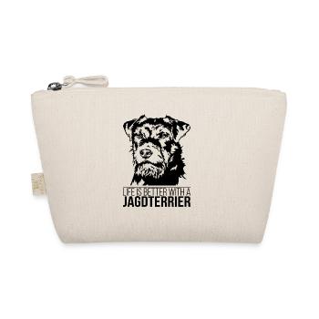 Jagdterrier life is better Dogs Dog Wilsigns - Organic Pouch - nature - Front
