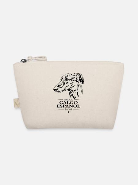 Galgo Espanol Mom Dog Dog Greyhound Wilsigns - Organic Pouch - nature - Front