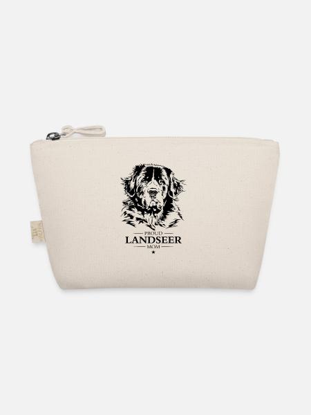 Landseer Mom Hunde Hund Wilsigns - Bio-Täschchen - Natur - Vorne