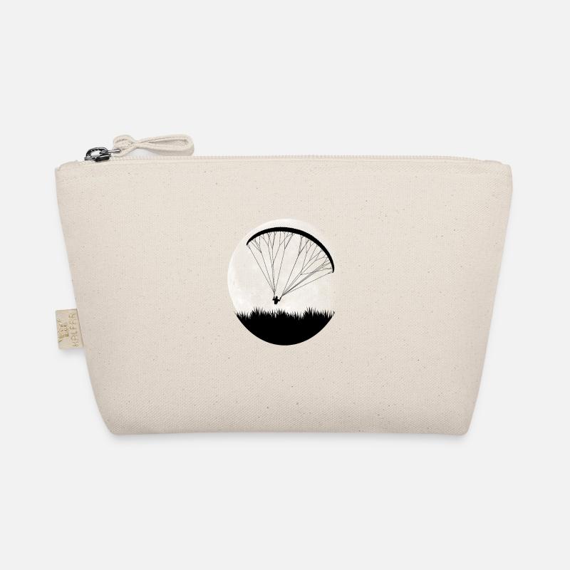 Paragliding Gleitschirmfliegen Mond Geschenk Pilot Bio-Täschchen
