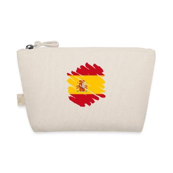 Spanien Flagge Vintage Spanische Fahne Used Look - Bio-Täschchen - Natur - Vorne