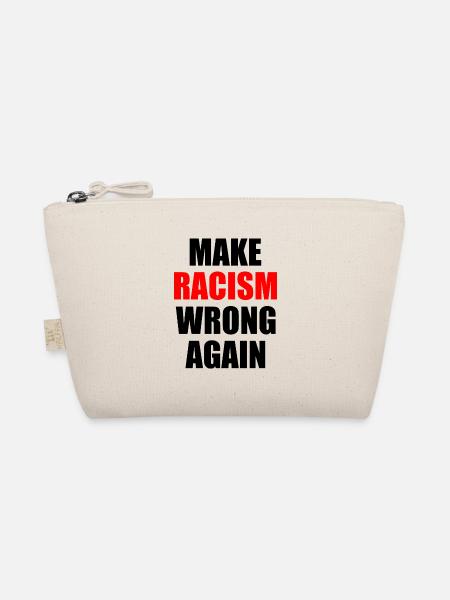 make racism wrong again - Organic Pouch - nature - Front