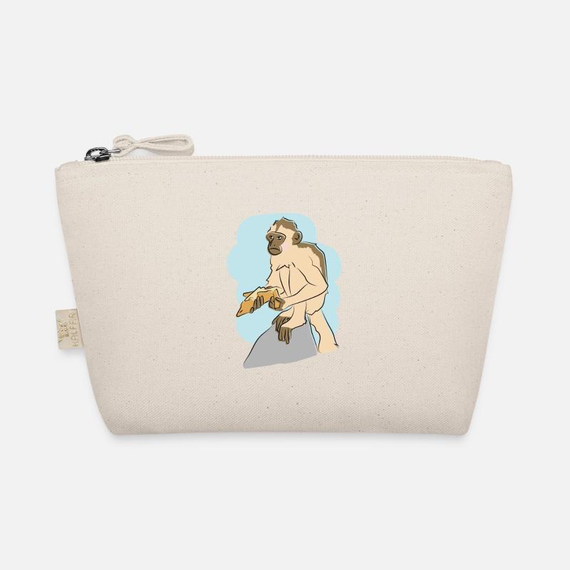 Illustrated design with monkey Organic Pouch