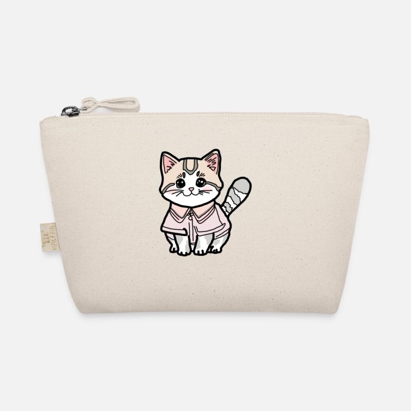 Katze mit Pulli Bio-Täschchen