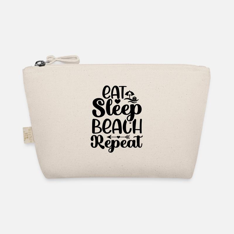 Eat Sleep Beach Repeat - Bio-Täschchen - Natur