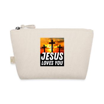 Jésus t’aime - Citation chrétienne - Trousse biologique - nature - Devant