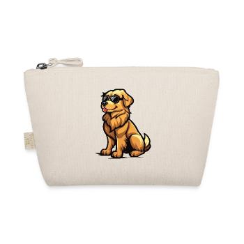 Golden Retriever Hunde Cool Comic Lustig - Bio-Täschchen - Natur - Vorne