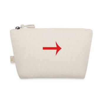 Arrow to left - Organic Pouch - nature - Front
